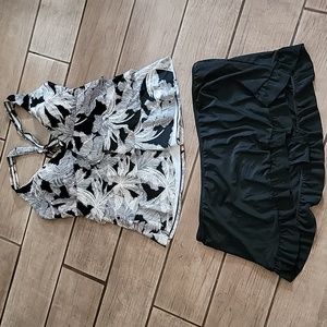 bathing suit 2 piece plus size 3x botique bottoms avenue top 3x